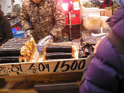 キムパ(海苔巻き)屋 釜田市場