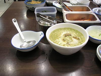 済州家 アワビ 粥